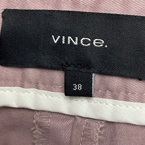 VINCE Slim Fit Griffith‎ Mens Shorts Size 38 Dusty Rose Cotton Blend - Picture 5 of 8